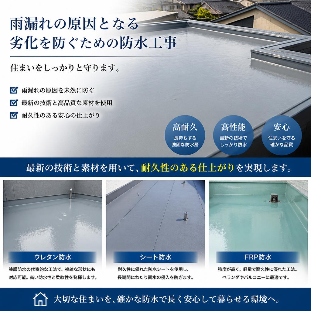 高品質な防水工事