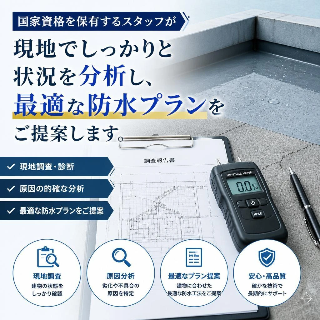 専門知識を持ったプロによる現地調査